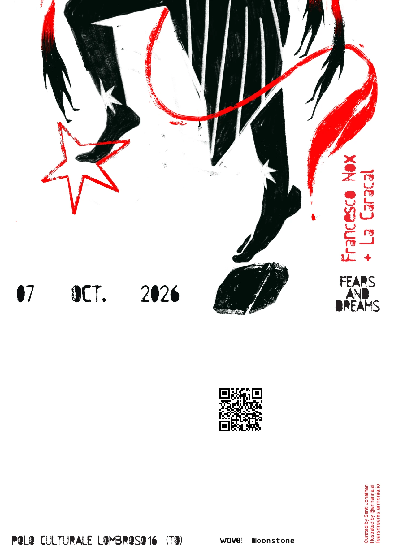 Original poster for Francesco Nox and La Caracal, 7 October 2026